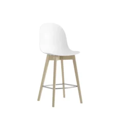 Tabouret Snack (assise +/- 65 Cm)|Tabouret De Bar (assise +/- 80 Cm)*1672 Academy Connubia© Tabouret scandinave en polypropylène et bois