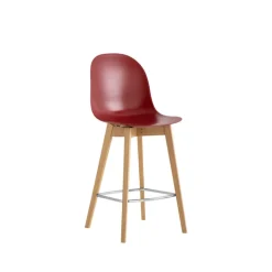 Tabouret Snack (assise +/- 65 Cm)|Tabouret De Bar (assise +/- 80 Cm)*1672 Academy Connubia© Tabouret scandinave en polypropylène et bois