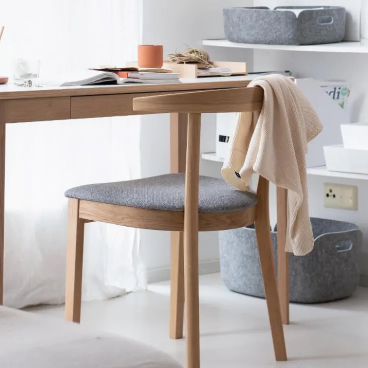 Skovby Chaise De Salle à Manger|Chaise Salon*52 Chaise en bois massif avec assise rembourrée
