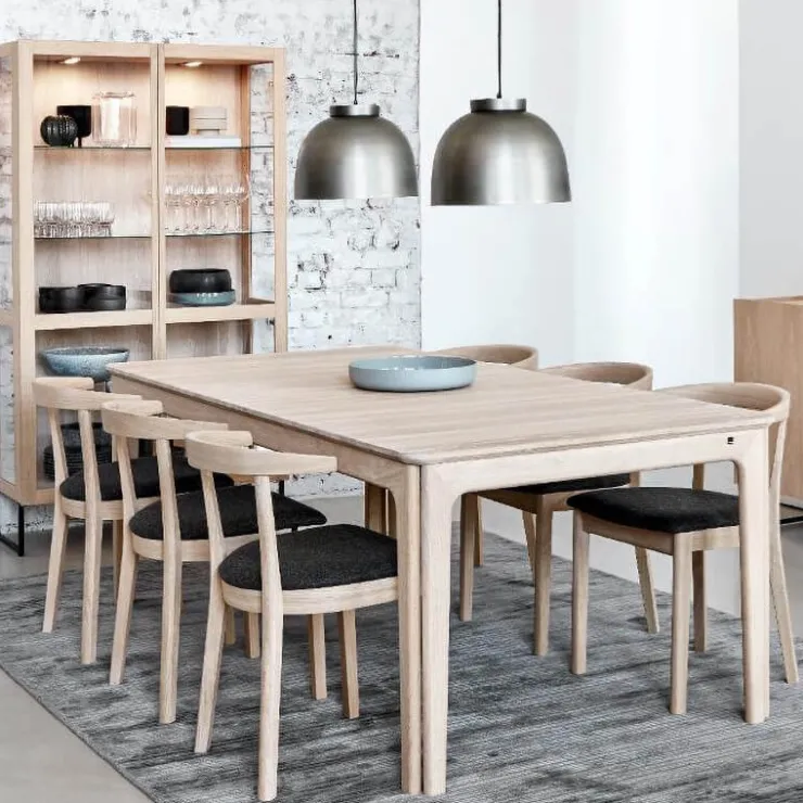 Skovby Chaise De Salle à Manger|Chaise Salon*52 Chaise en bois massif avec assise rembourrée