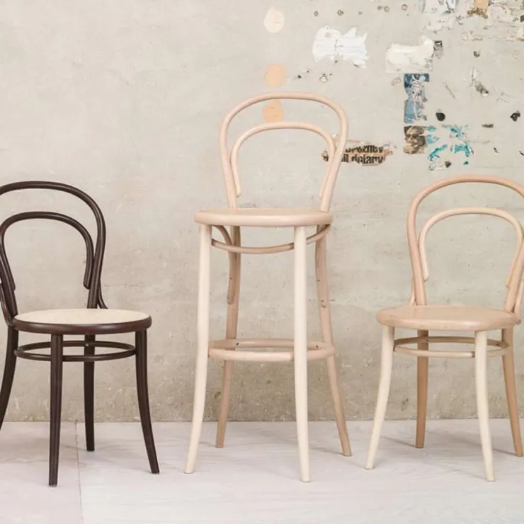 Ton Tabouret De Bar (assise +/- 80 Cm)*134 ® Tabouret de bar en bois style bistrot