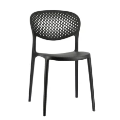 Chaise De Jardin*Abby Connubia® Chaise de jardin empilable en polypropylène recyclé avec dossier microperforé