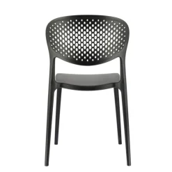 Chaise De Cuisine|Chaise De Salle à Manger*Abby Connubia® Chaise empilable en polypropylène recyclé avec dossier microperforé