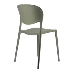 Chaise De Cuisine|Chaise De Salle à Manger*Abby Connubia® Chaise italienne empilable en polypropylène recyclé sans accoudoirs
