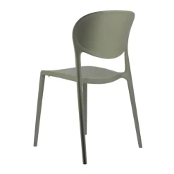 Chaise De Cuisine|Chaise De Salle à Manger*Abby Connubia® Chaise italienne empilable en polypropylène recyclé sans accoudoirs