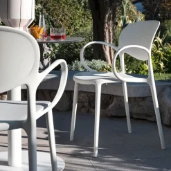Fauteuil De Jardin*Abby Connubia® Fauteuil de jardin empilable en polypropylène recyclé