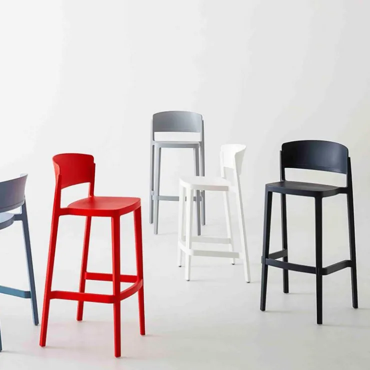 Tabouret Snack (assise +/- 65 Cm)|Tabouret De Bar (assise +/- 80 Cm)*Abuela Tabouret snack empilable
