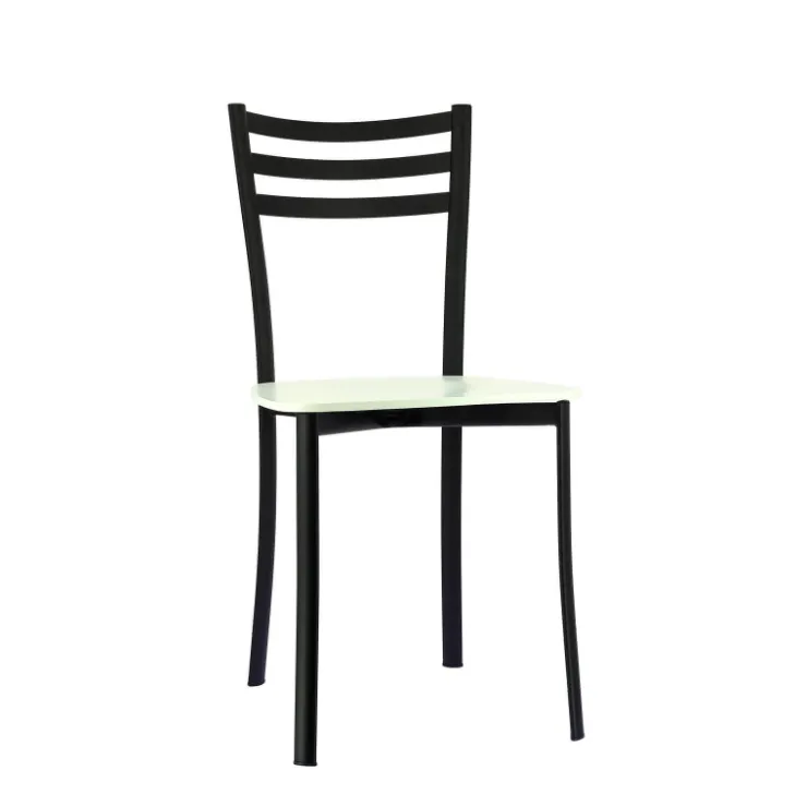 Chaise De Cuisine*Ace 1320 Chaise de cuisine en métal et assise bois