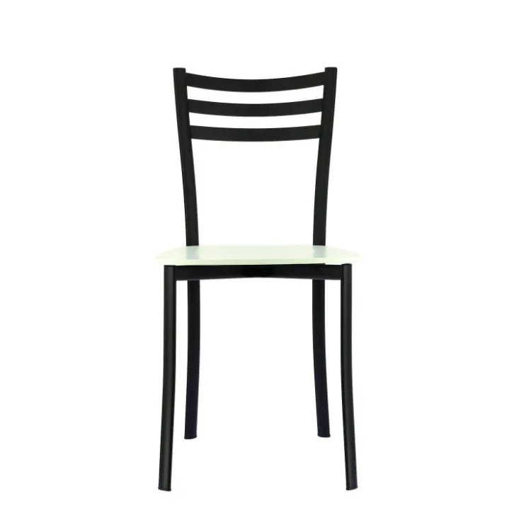 Chaise De Cuisine*Ace 1320 Chaise de cuisine en métal et assise bois