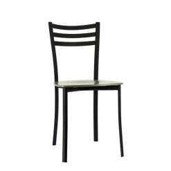 Chaise De Cuisine*Ace 1320 Chaise de cuisine en métal et assise bois