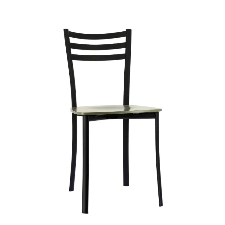 Chaise De Cuisine*Ace 1320 Chaise de cuisine en métal et assise bois