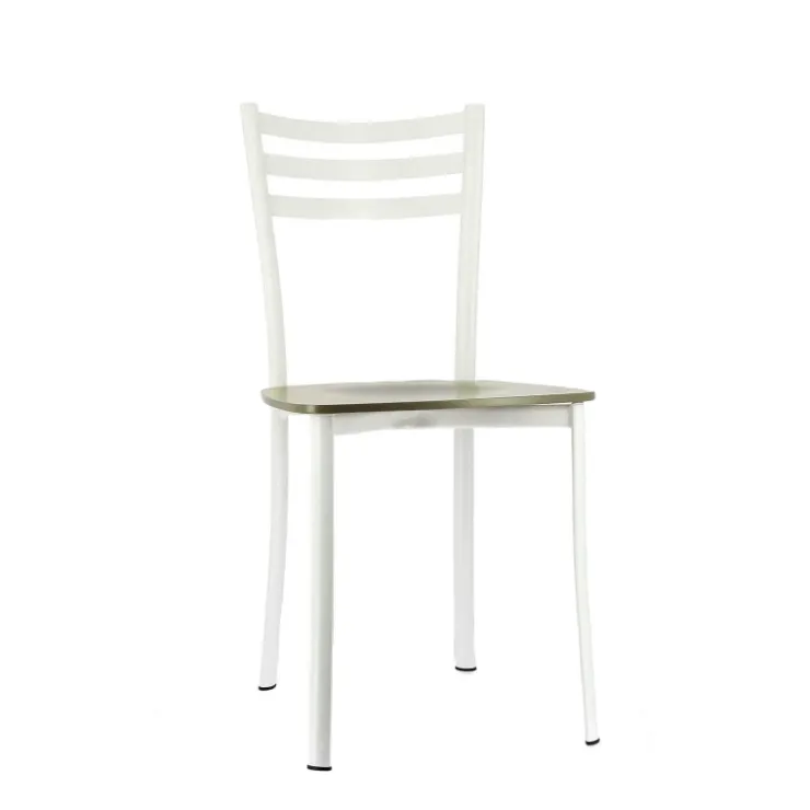 Chaise De Cuisine*Ace 1320 Chaise de cuisine en métal et assise bois