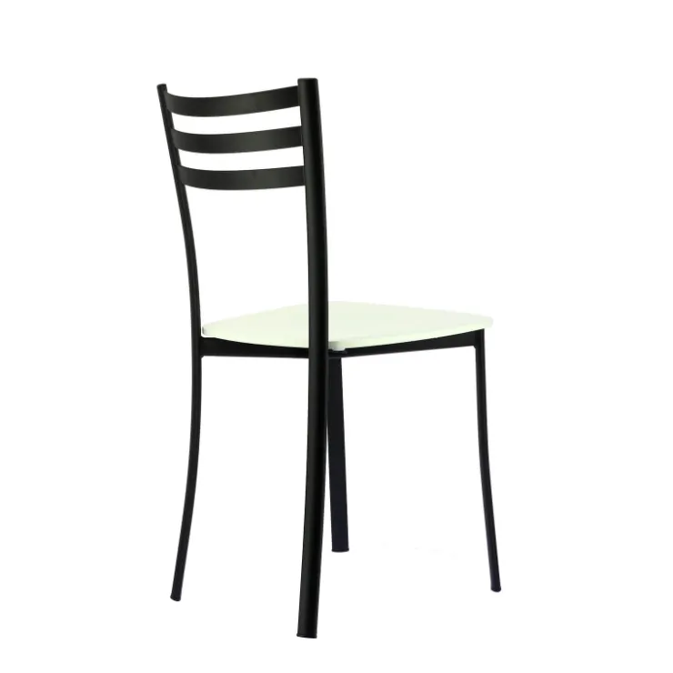 Chaise De Cuisine*Ace 1320 Chaise de cuisine en métal et assise bois