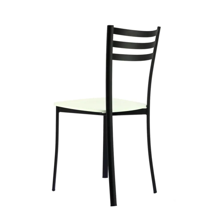 Chaise De Cuisine*Ace 1320 Chaise de cuisine en métal et assise bois