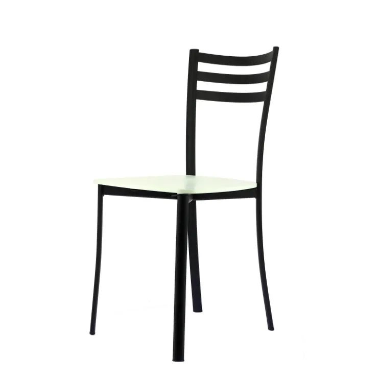 Chaise De Cuisine*Ace 1320 Chaise de cuisine en métal et assise bois