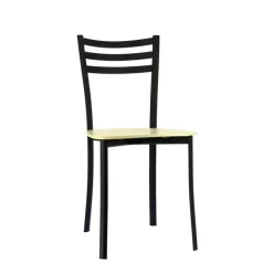 Chaise De Cuisine*Ace 1320 Chaise de cuisine en métal et assise bois