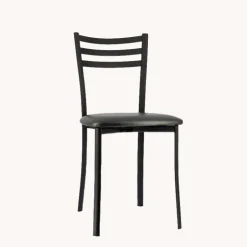 Chaise De Cuisine*Ace 1320 Chaise de cuisine en métal avec assise en simili rembourrée
