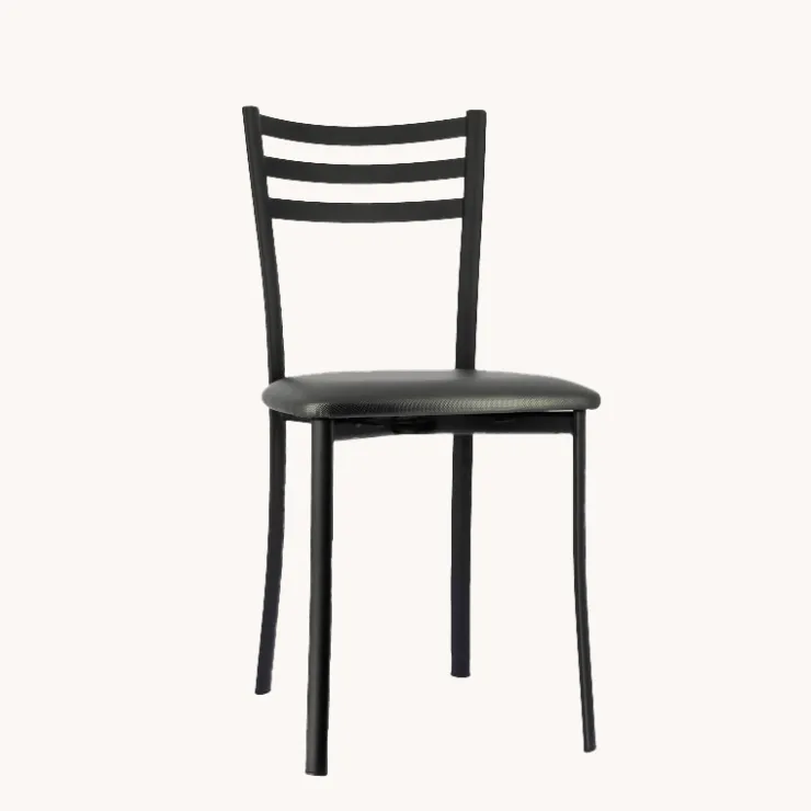 Chaise De Cuisine*Ace 1320 Chaise de cuisine en métal avec assise en simili rembourrée