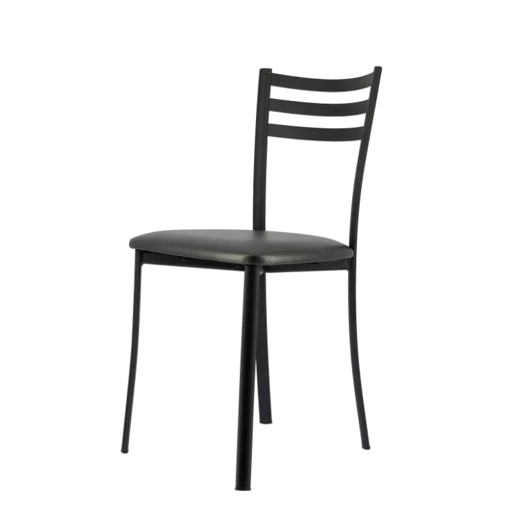 Chaise De Cuisine*Ace 1320 Chaise de cuisine en métal avec assise en simili rembourrée
