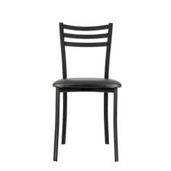 Chaise De Cuisine*Ace 1320 Chaise de cuisine en métal avec assise en simili rembourrée