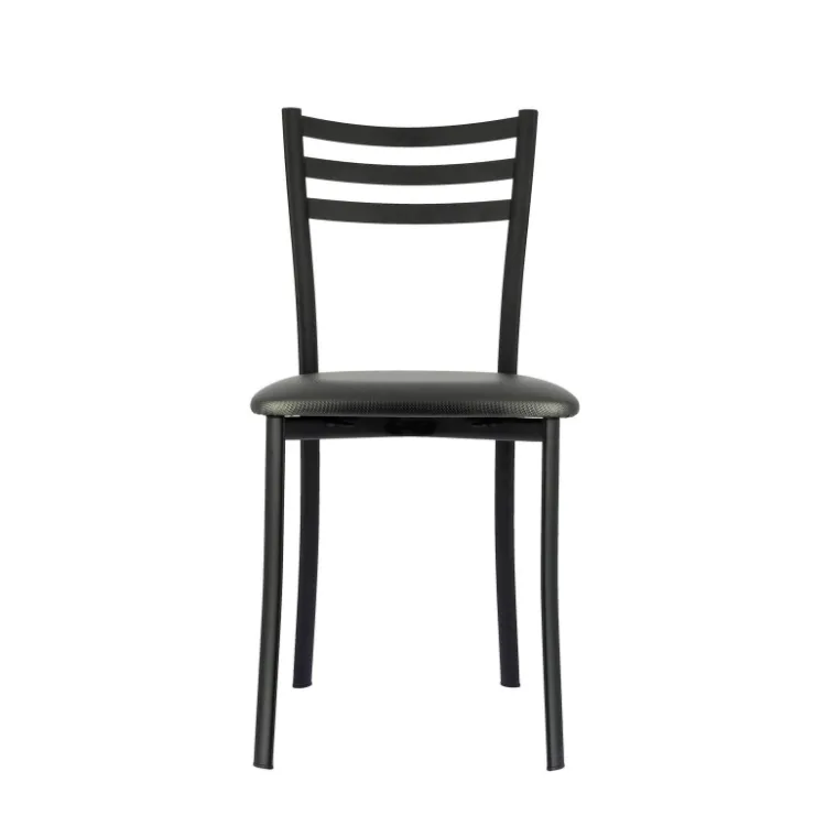 Chaise De Cuisine*Ace 1320 Chaise de cuisine en métal avec assise en simili rembourrée
