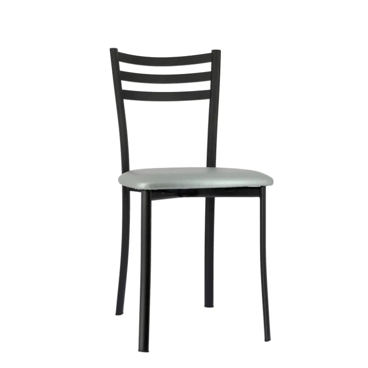 Chaise De Cuisine*Ace 1320 Chaise de cuisine en métal avec assise en simili rembourrée