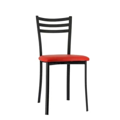 Chaise De Cuisine*Ace 1320 Chaise de cuisine en métal avec assise en simili rembourrée