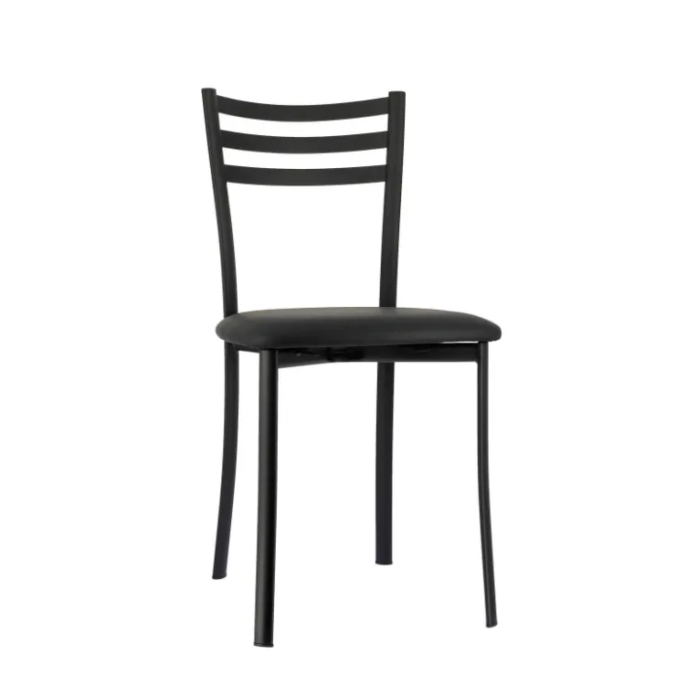 Chaise De Cuisine*Ace 1320 Chaise de cuisine en métal avec assise en simili rembourrée