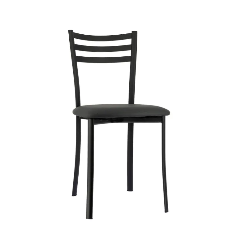 Chaise De Cuisine*Ace 1320 Chaise de cuisine en métal avec assise en simili rembourrée