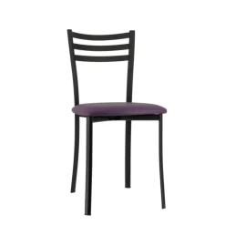 Chaise De Cuisine*Ace 1320 Chaise de cuisine en métal avec assise en simili rembourrée