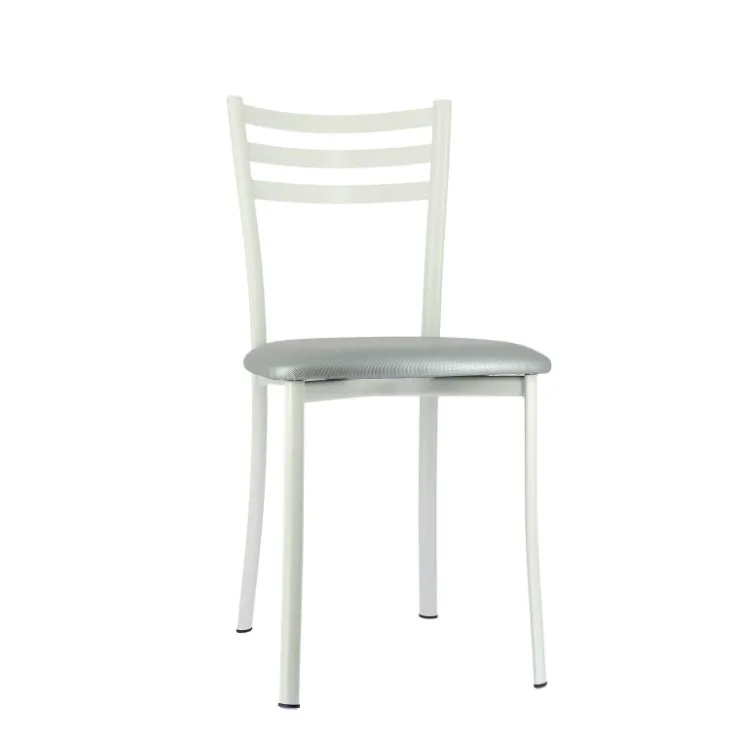 Chaise De Cuisine*Ace 1320 Chaise de cuisine en métal avec assise en simili rembourrée