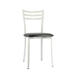 Chaise De Cuisine*Ace 1320 Chaise de cuisine en métal avec assise en simili rembourrée