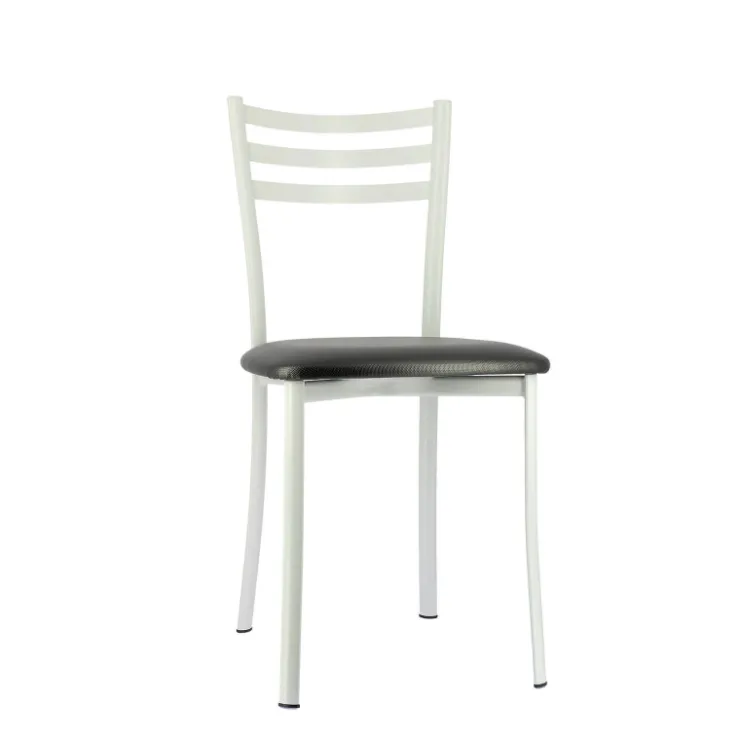 Chaise De Cuisine*Ace 1320 Chaise de cuisine en métal avec assise en simili rembourrée