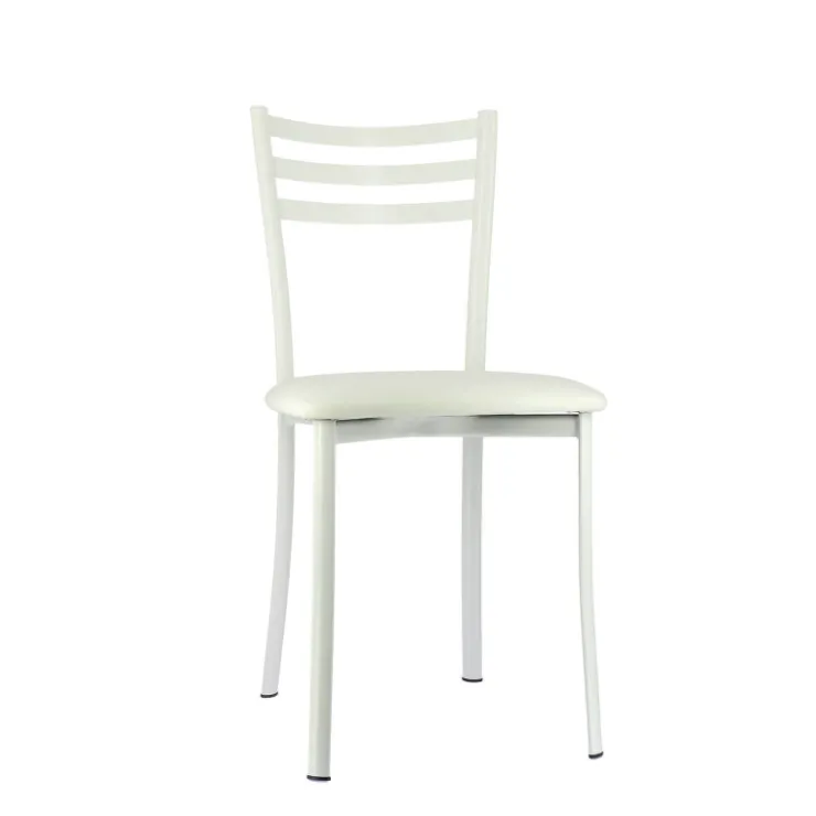 Chaise De Cuisine*Ace 1320 Chaise de cuisine en métal avec assise en simili rembourrée