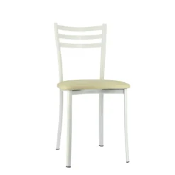 Chaise De Cuisine*Ace 1320 Chaise de cuisine en métal avec assise en simili rembourrée