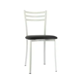 Chaise De Cuisine*Ace 1320 Chaise de cuisine en métal avec assise en simili rembourrée