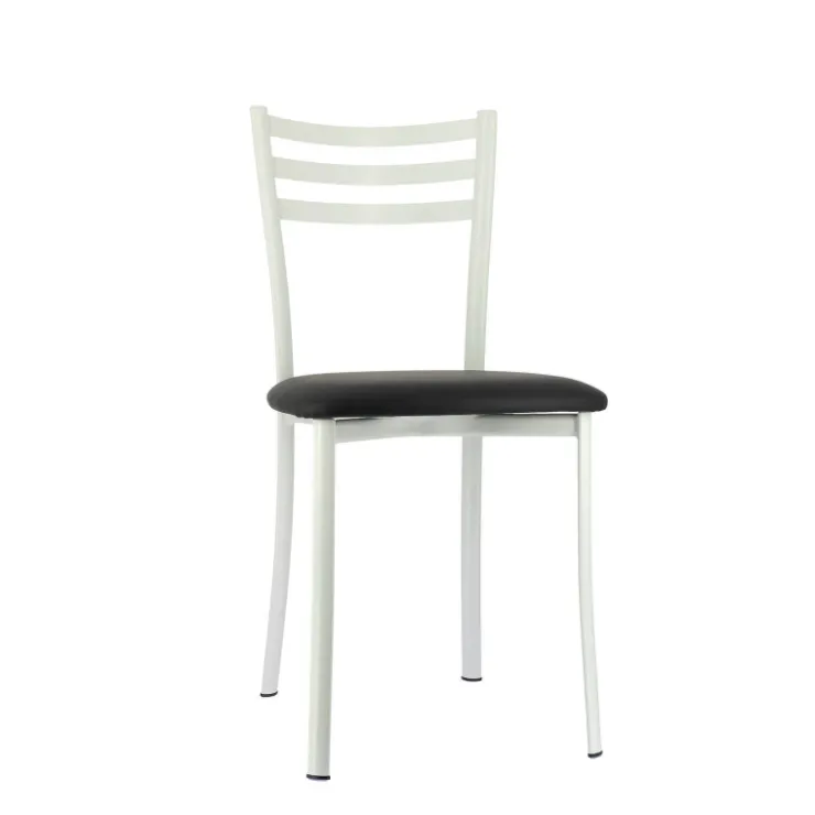 Chaise De Cuisine*Ace 1320 Chaise de cuisine en métal avec assise en simili rembourrée