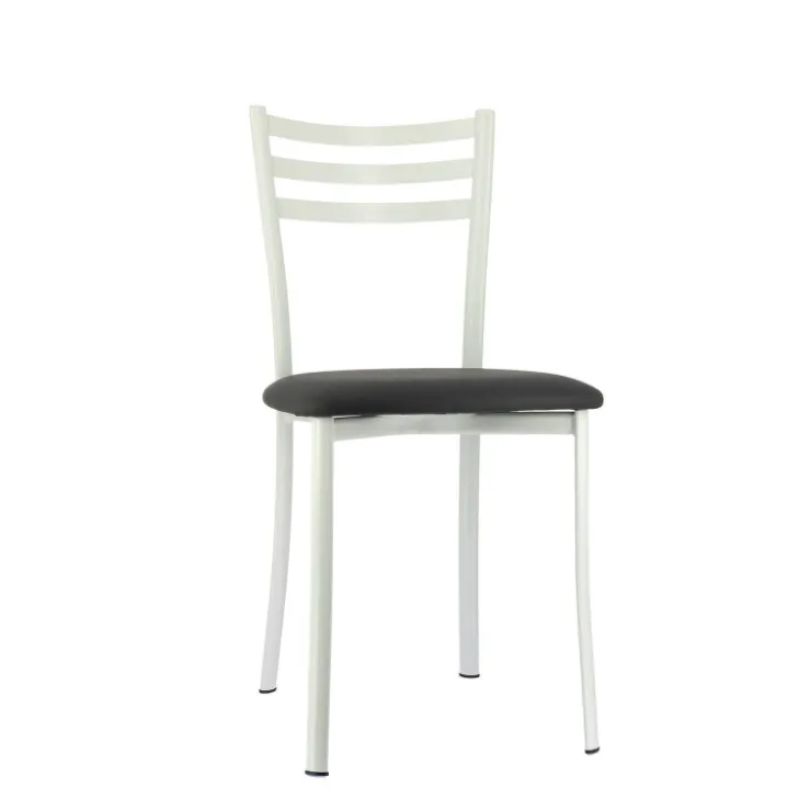 Chaise De Cuisine*Ace 1320 Chaise de cuisine en métal avec assise en simili rembourrée
