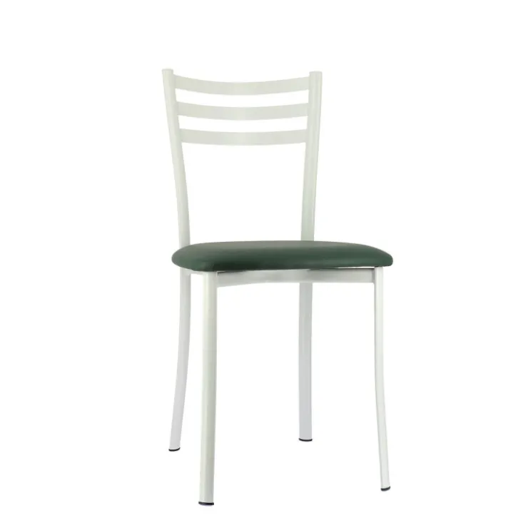 Chaise De Cuisine*Ace 1320 Chaise de cuisine en métal avec assise en simili rembourrée