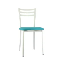 Chaise De Cuisine*Ace 1320 Chaise de cuisine en métal avec assise en simili rembourrée