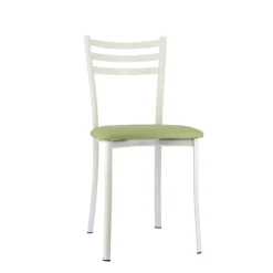 Chaise De Cuisine*Ace 1320 Chaise de cuisine en métal avec assise en simili rembourrée