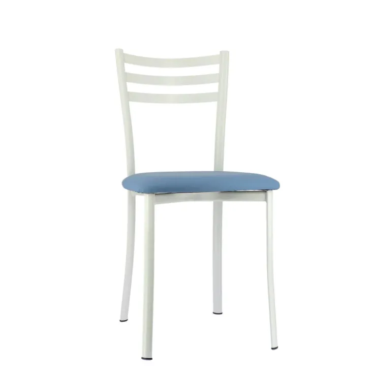Chaise De Cuisine*Ace 1320 Chaise de cuisine en métal avec assise en simili rembourrée