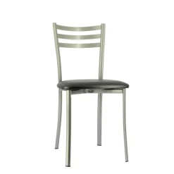 Chaise De Cuisine*Ace 1320 Chaise de cuisine en métal avec assise en simili rembourrée