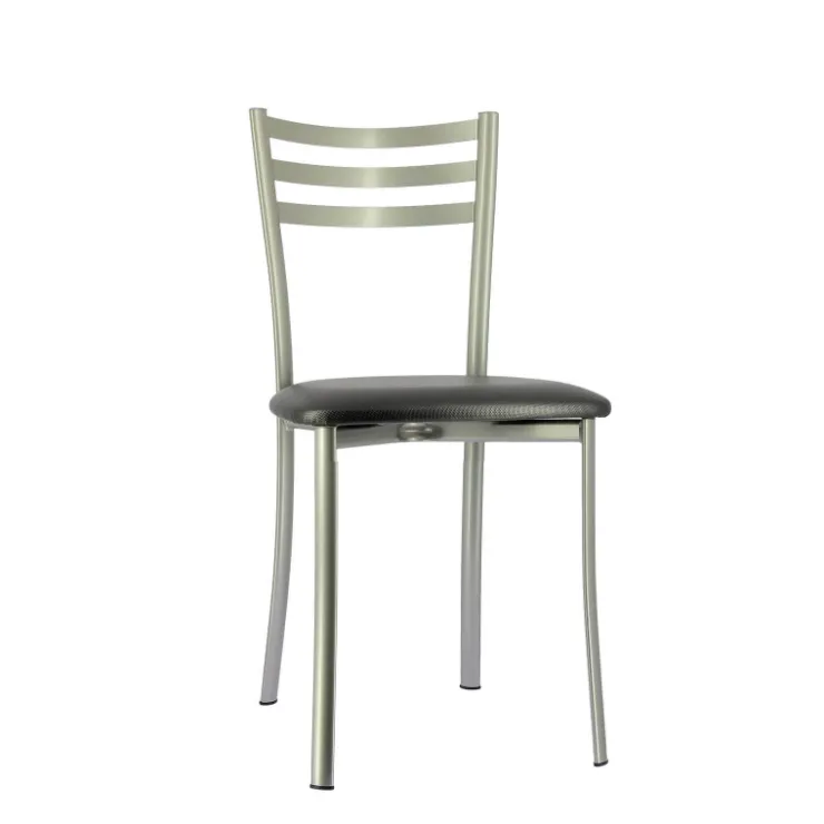 Chaise De Cuisine*Ace 1320 Chaise de cuisine en métal avec assise en simili rembourrée