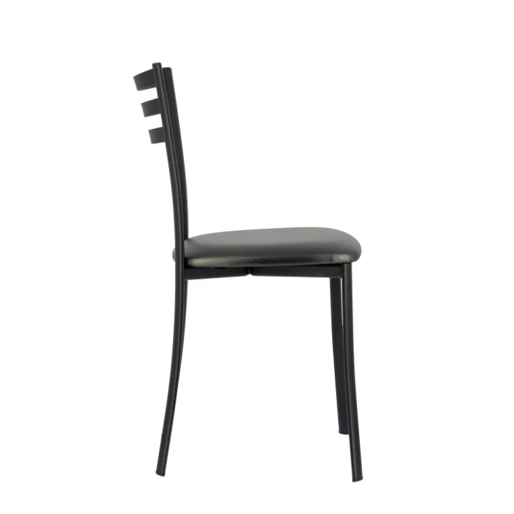 Chaise De Cuisine*Ace 1320 Chaise de cuisine en métal avec assise en simili rembourrée