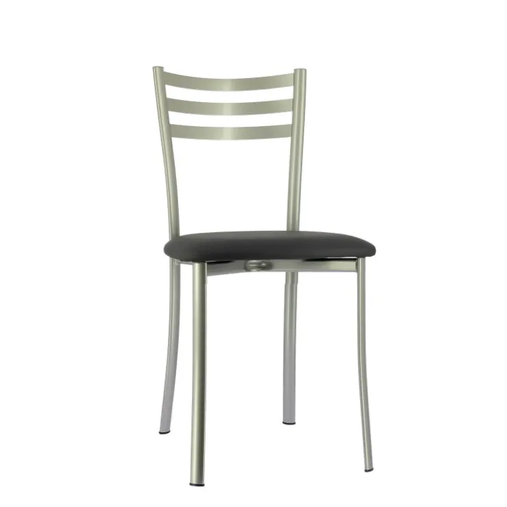 Chaise De Cuisine*Ace 1320 Chaise de cuisine en métal avec assise en simili rembourrée