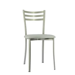 Chaise De Cuisine*Ace 1320 Chaise de cuisine en métal avec assise en simili rembourrée