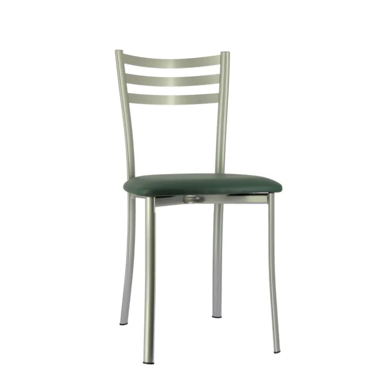 Chaise De Cuisine*Ace 1320 Chaise de cuisine en métal avec assise en simili rembourrée