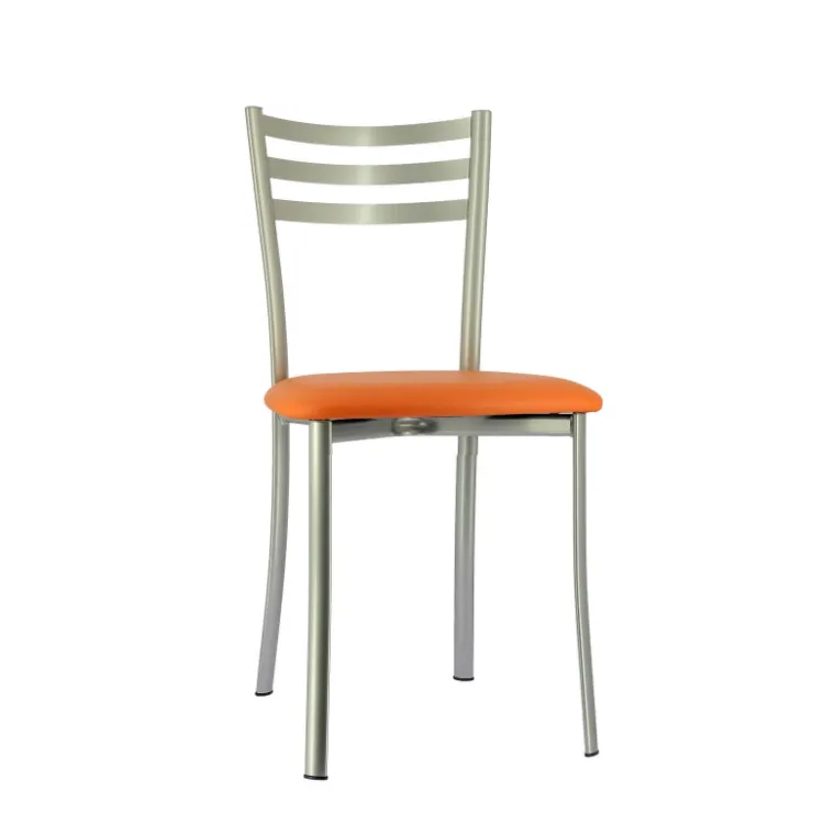 Chaise De Cuisine*Ace 1320 Chaise de cuisine en métal avec assise en simili rembourrée
