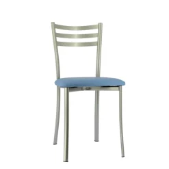 Chaise De Cuisine*Ace 1320 Chaise de cuisine en métal avec assise en simili rembourrée
